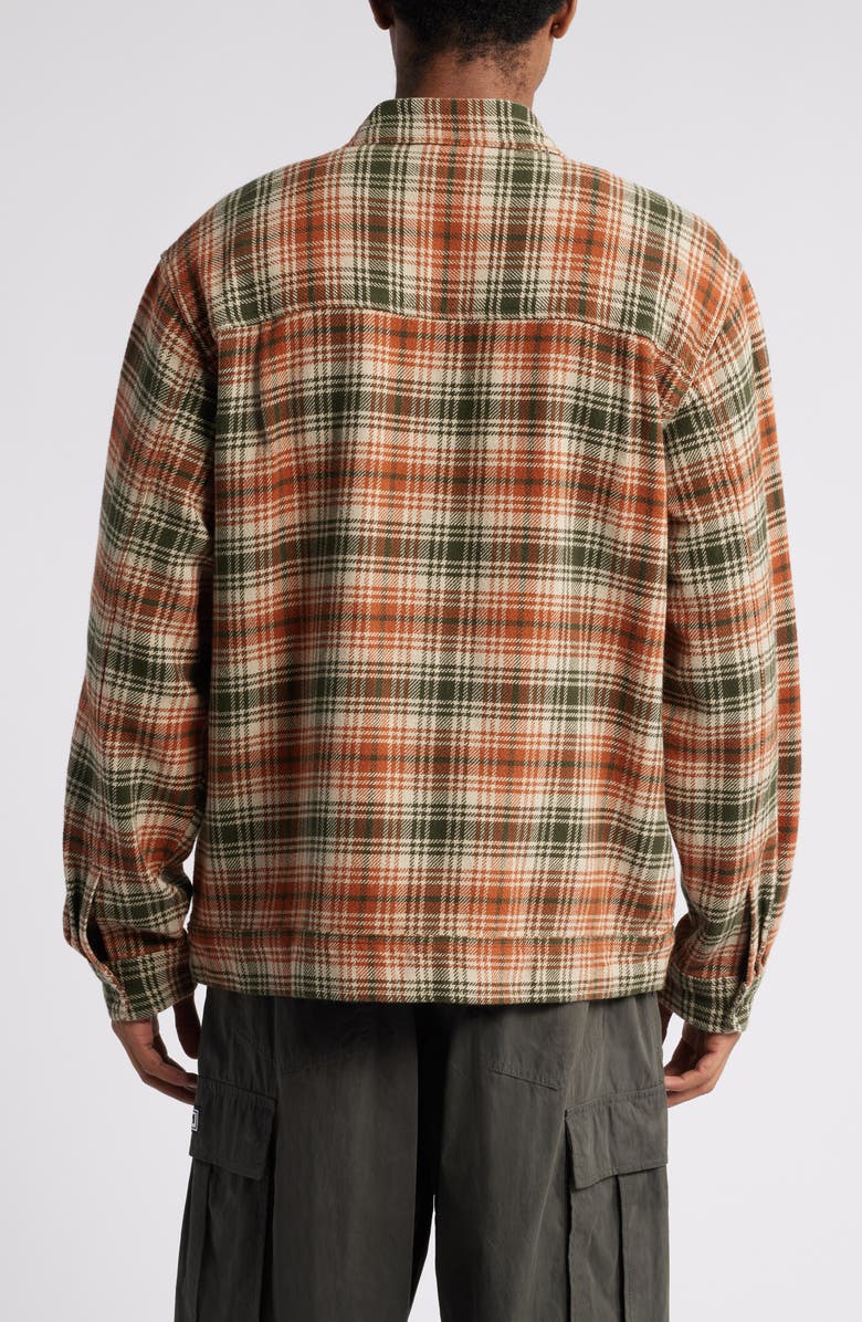 Obey Alton Plaid Zip-Up Shirt Jacket, Alternate, color, 