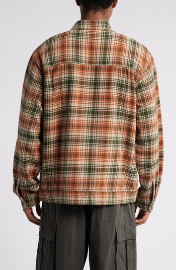 Obey Alton Plaid Zip-Up Shirt Jacket | Nordstrom