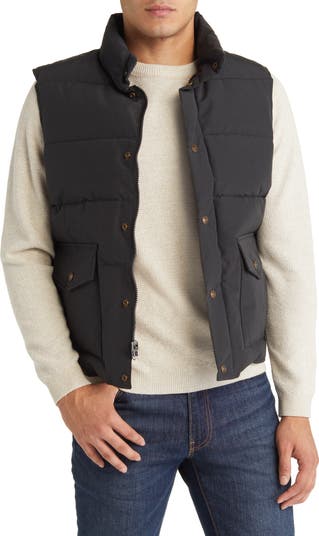 Schott NYC Men s Nylon Cotton Puffer Vest Nordstrom