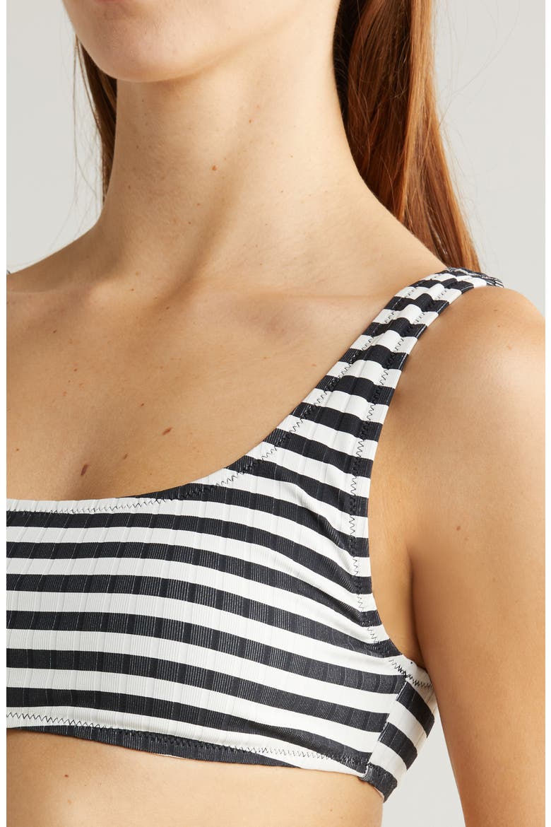 The Elle Bikini Top, Alternate, color, BLACKOUT X MARSHMALLOW