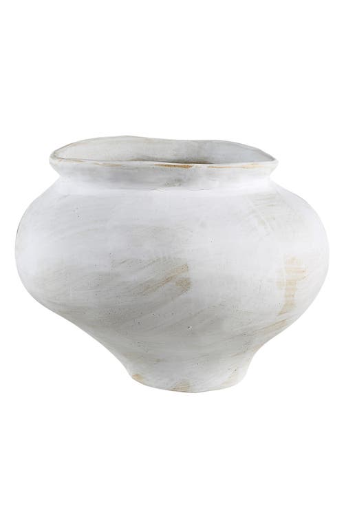 Renwil Terracotta Vase In White