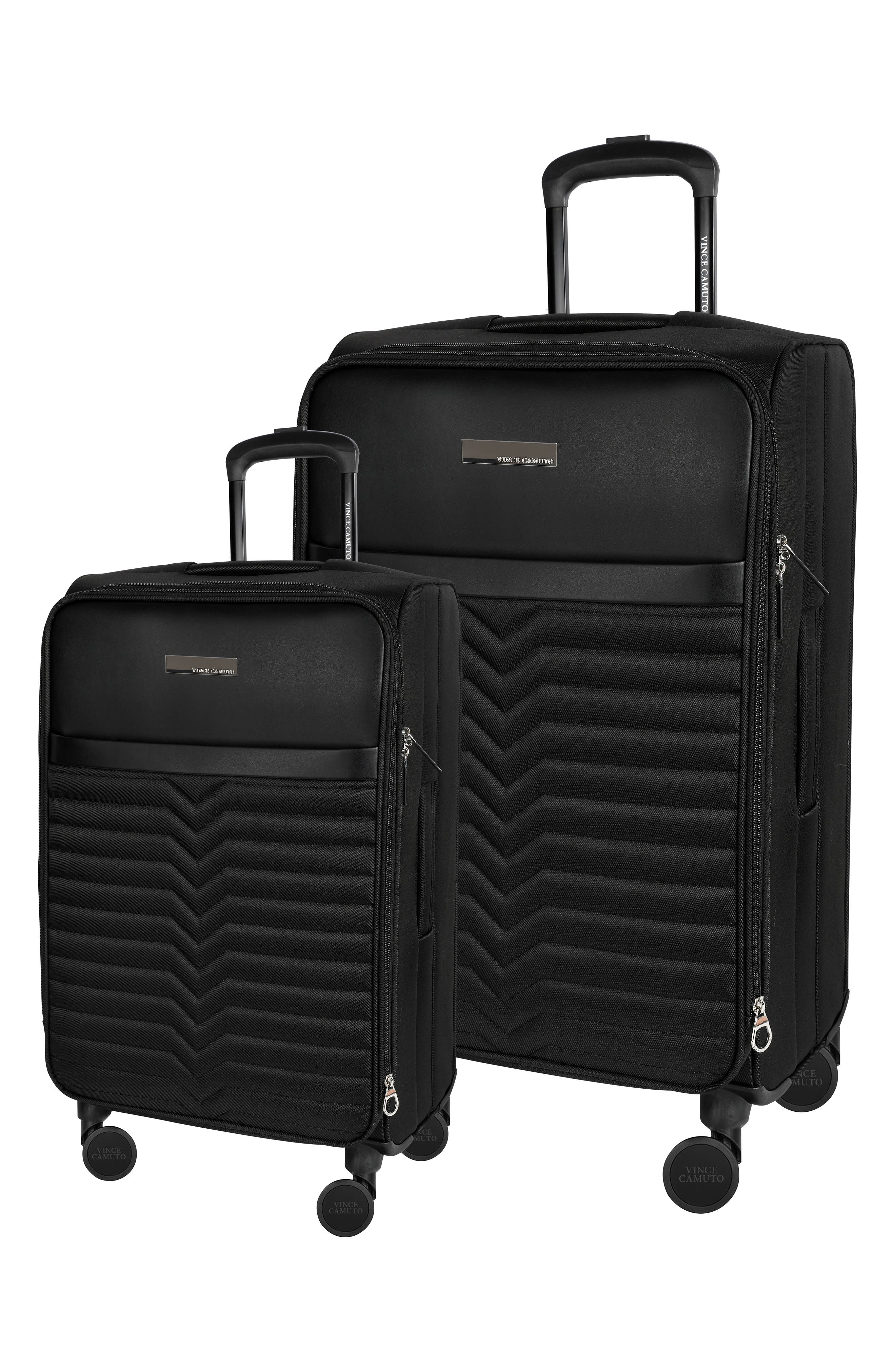 Vince Camuto Set of Two Shauna Softshell Spinner Suitcase, Main, color, 