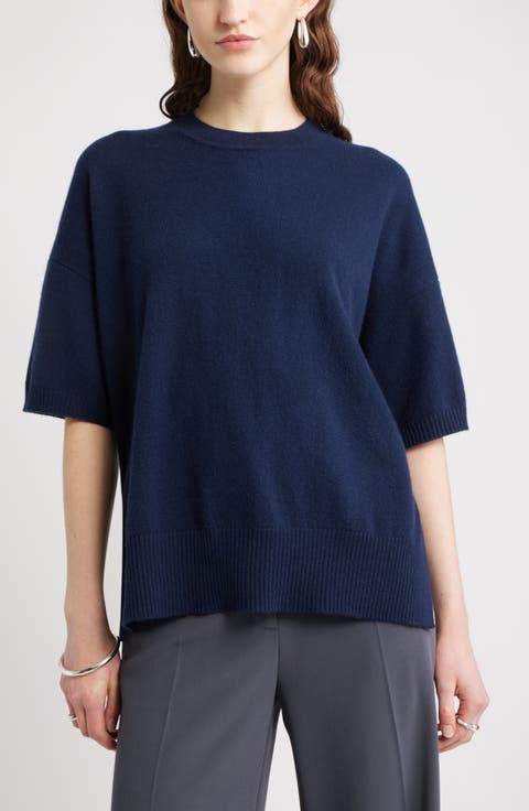 Short Sleeve Cashmere Sweater