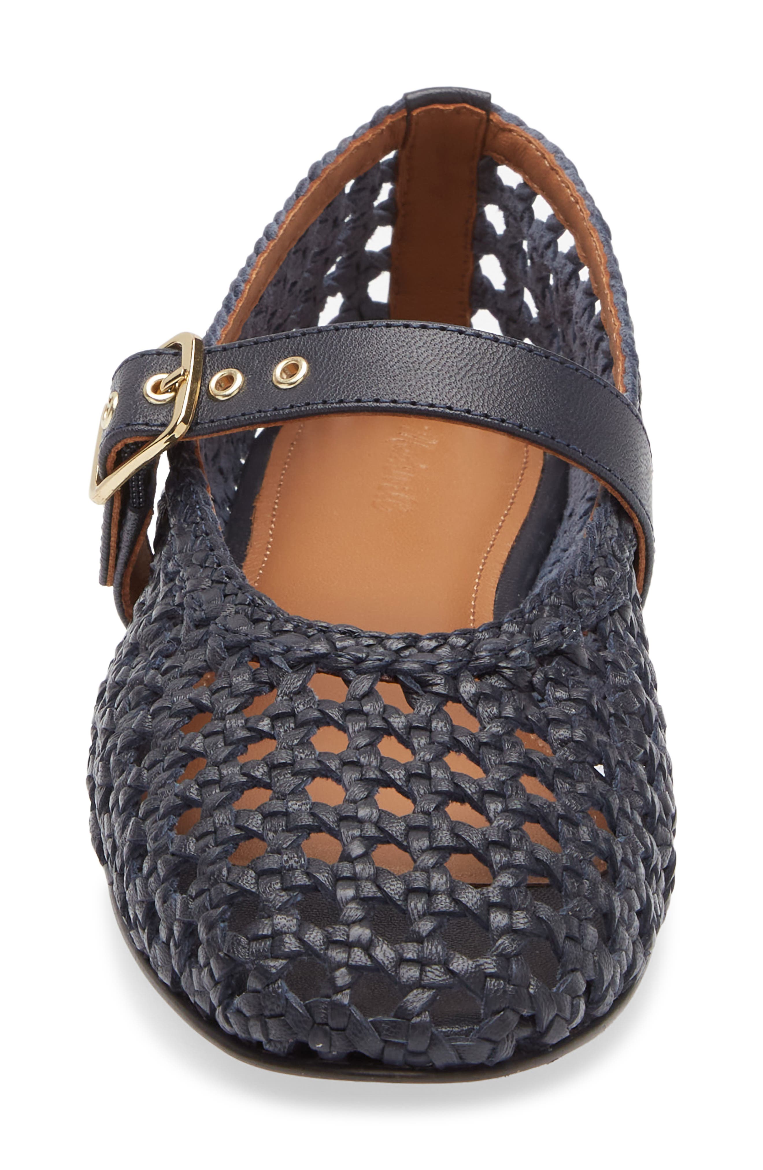 The Remy Woven Mary Jane Flat, Alternate, color, CRAFTSMAN BLUE