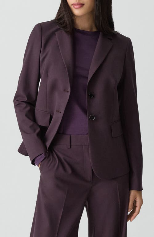 Theory Carissa Good Wool Blazer In Brown
