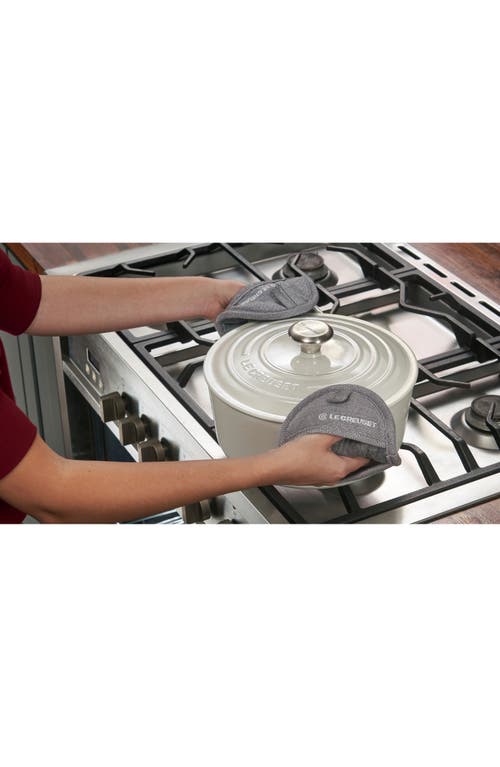 Le Creuset Set Of 2 Mini Oven Mitts In Charbon