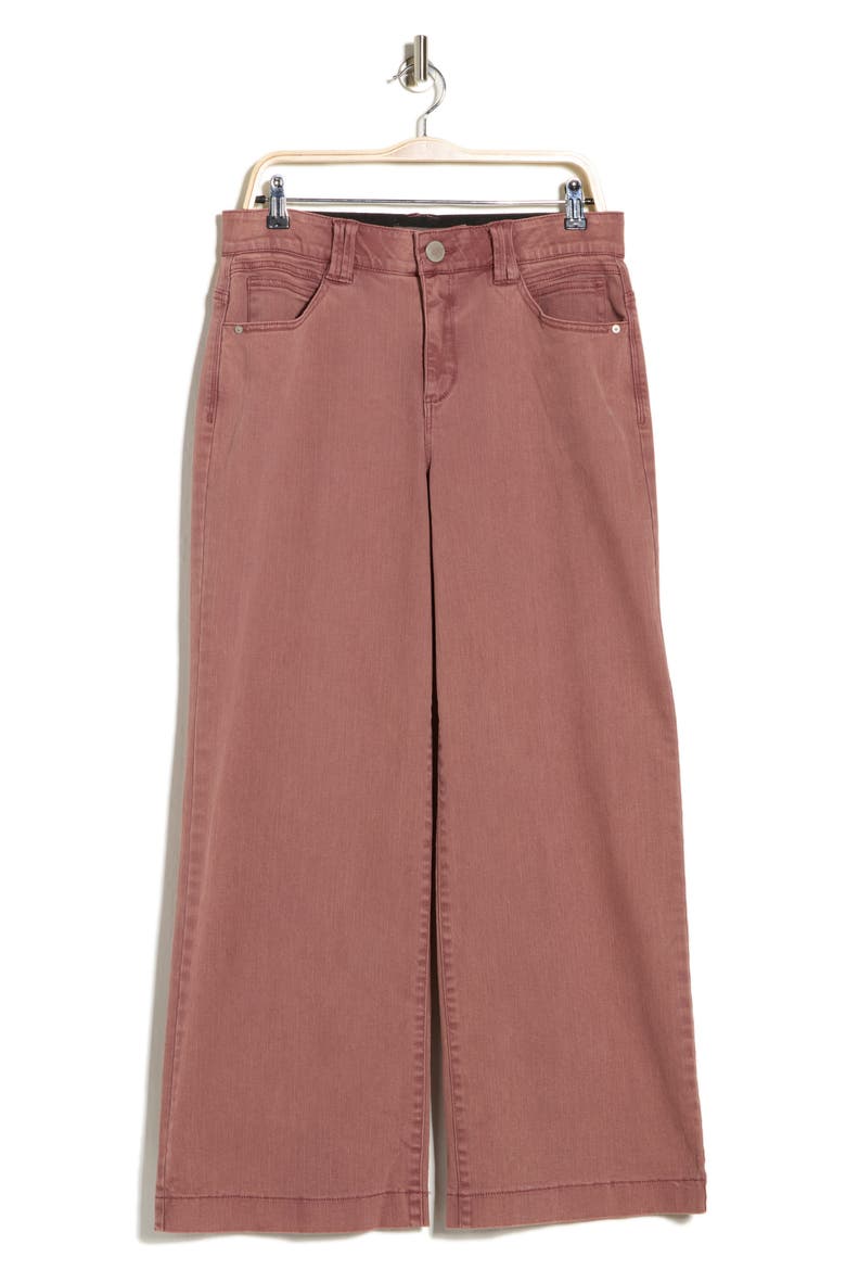High Waist Wide Leg Jeans, Main, color, WASHED ROSE TAUPE