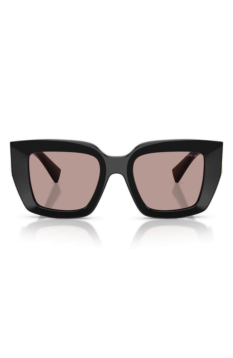 Miu Miu 51mm Gradient Square Sunglasses, Main, color, 