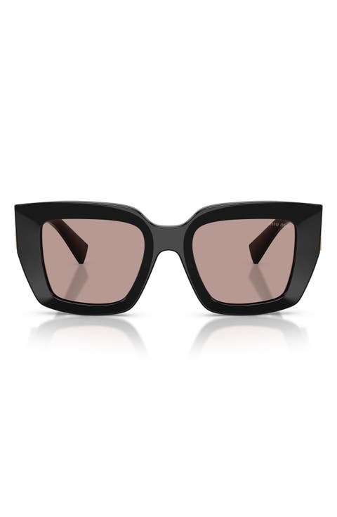 51mm Gradient Square Sunglasses