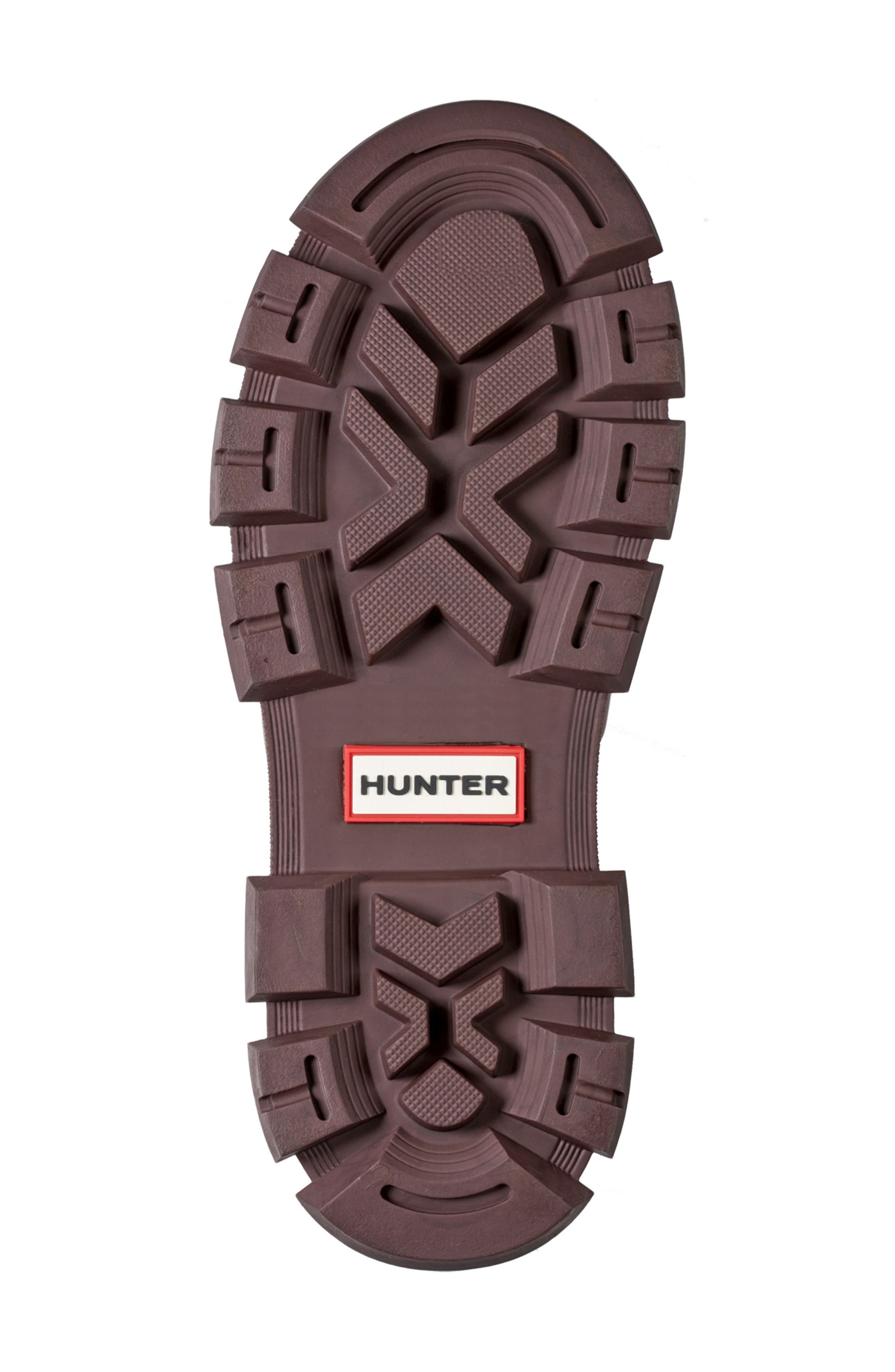 Hunter Micah Lug Sole Waterproof Rain Boot, Alternate, color, Chestnut Crust