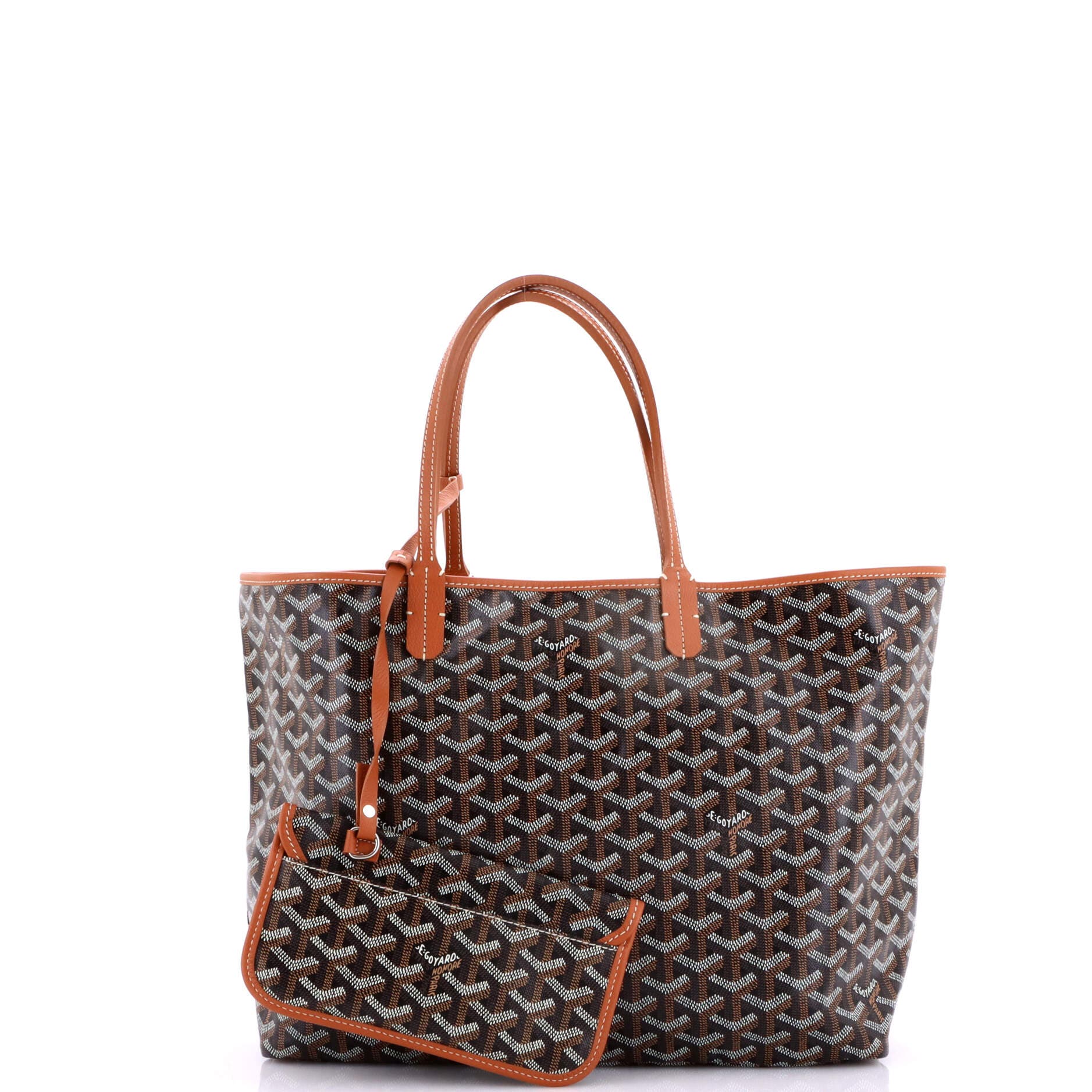 Pre-Owned Goyard Saint Louis Tote Coated Canvas PM, Alternate, color, Brown