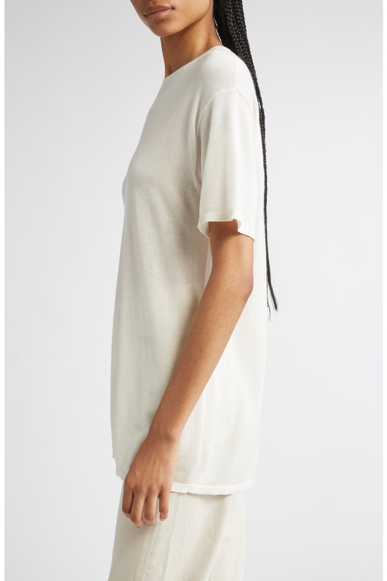 Knit T-Shirt, Alternate, color, WHITE