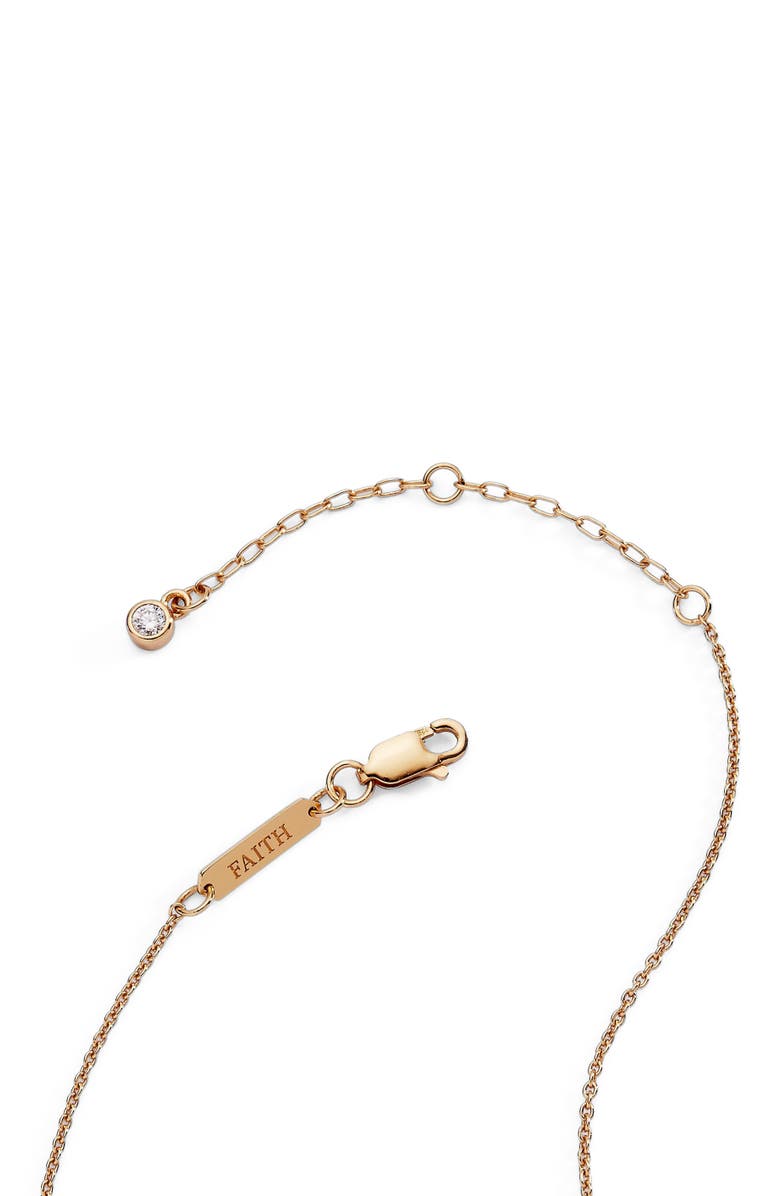 Alex and Ani Delicate Pave Cross Pendant Necklace, Alternate, color, Gold