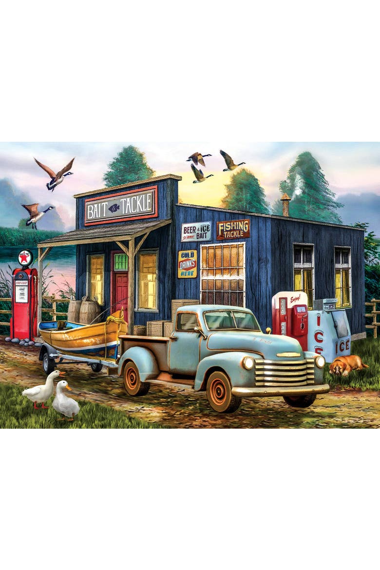 The Early Bird Catchs the Fish 1000 piece Jigsaw Puzzle for Adults, Alternate, color, Multicolor