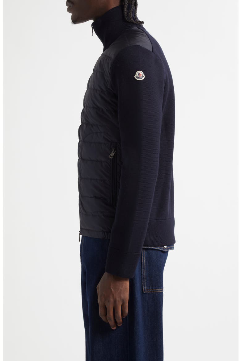 Maglia Mixed Media Cardigan, Alternate, color, NAVY