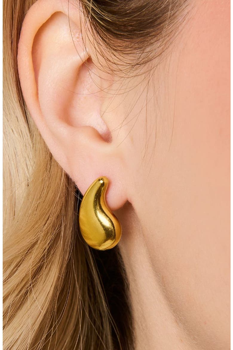 Lila Teardrop Stud Earrings, Alternate, color, Gold