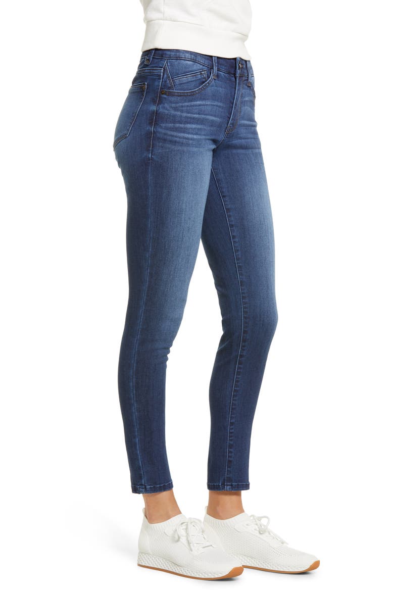 'Ab'Solution Ankle Skinny Jeans (Nordstrom Exclusive), Alternate, color, BLUE
