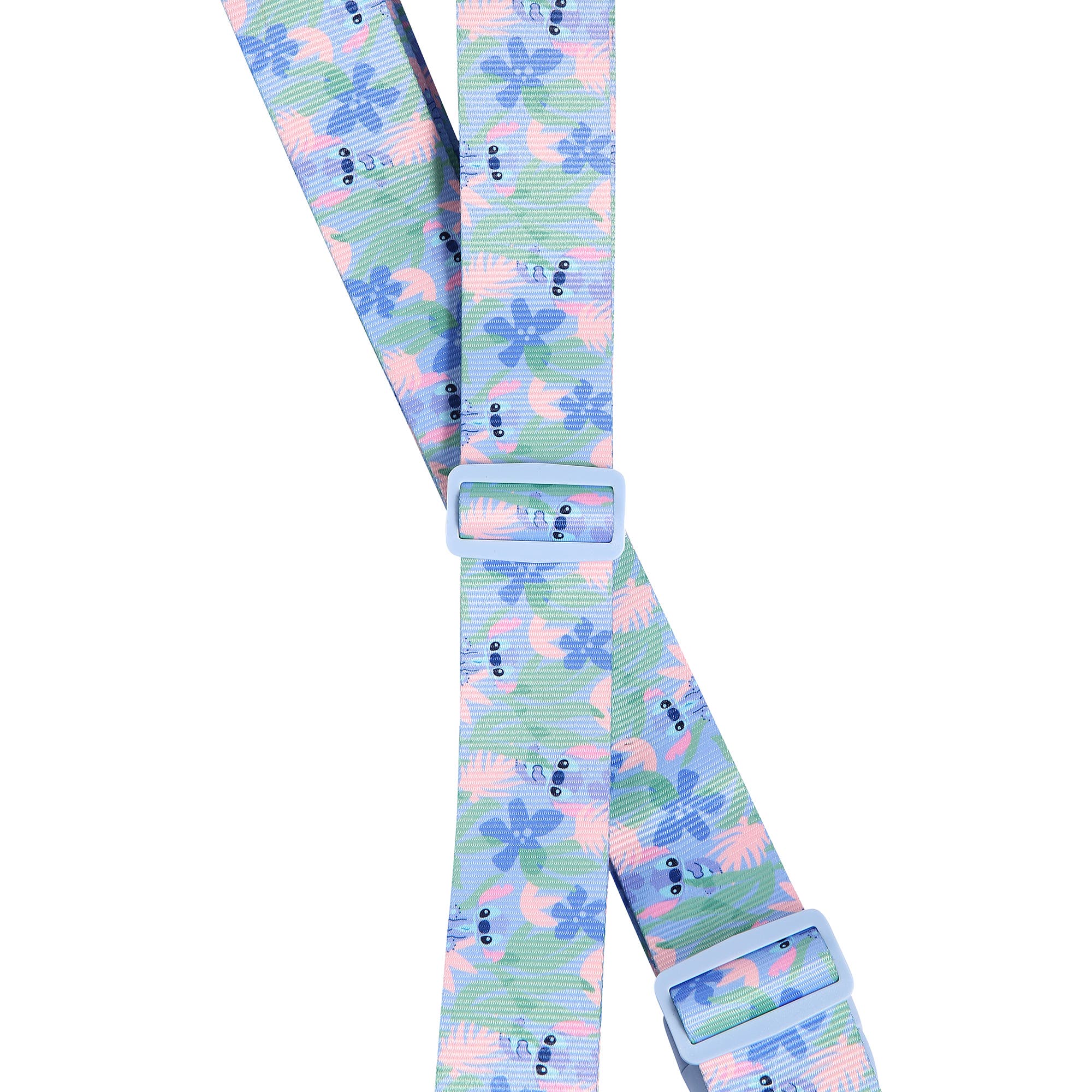 Disney Stitch Tropical 2-Piece Luggage Strap Set, Alternate, color, Blue