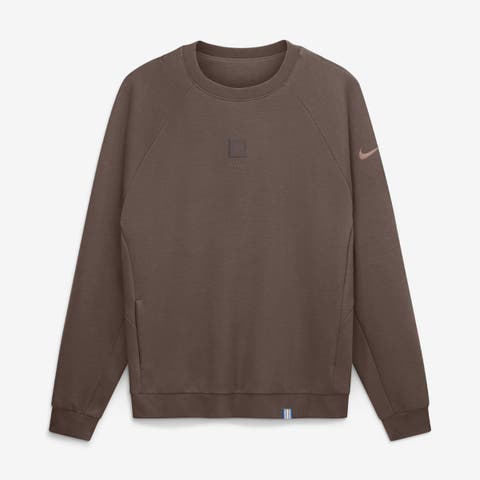 Men's Nike Brown Detroit Lions Full Defense Dri-FIT Primary Sweatshirt
