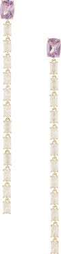 Nadri Cubic Zirconia Linear Drop Earrings