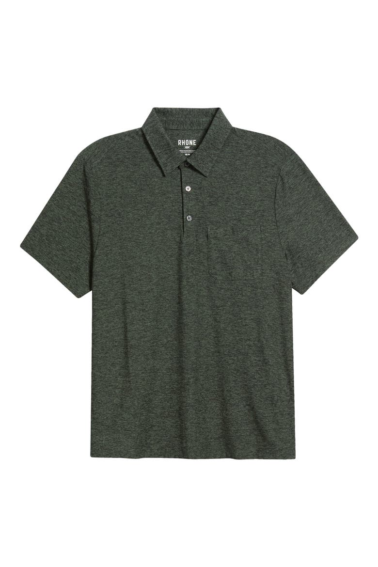 WFH Knit Polo, Alternate, color, OLIVE SHADOW/ BLACK HEATHER
