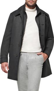 Norwegian Wool Waterproof Virgin Wool & Silk Down Coat with Removable Bib