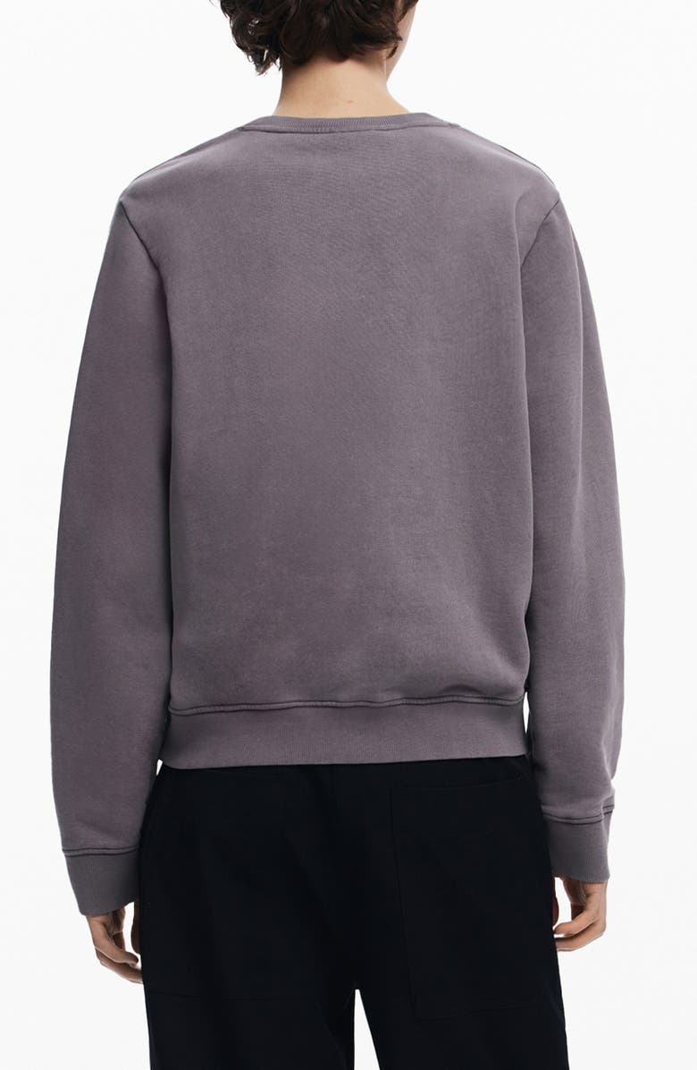 Desigual Embellished Logo Cotton Sweatshirt, Alternate, color,