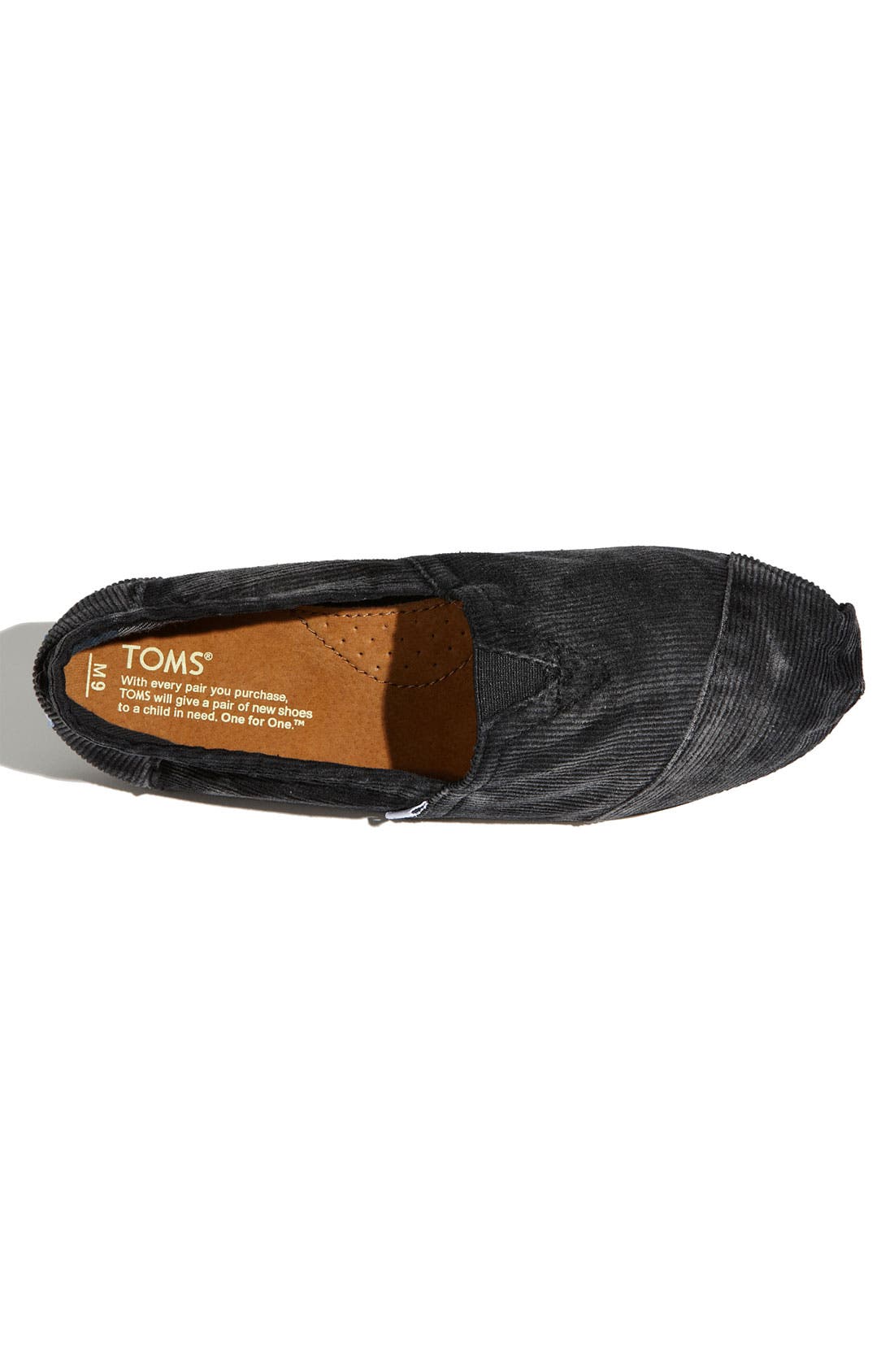 TOMS 'Classic' Corduroy Slip-On, Alternate, color, 
