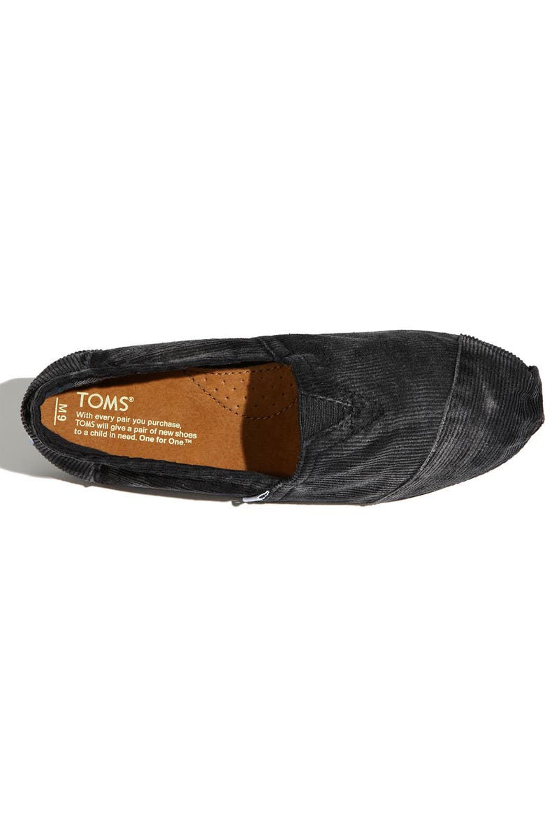 TOMS 'Classic' Corduroy Slip-On, Alternate, color,