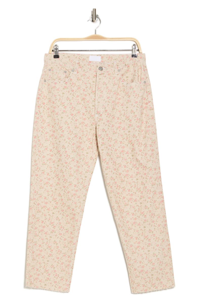 Boyish Jeans The Tommy Floral Raw Hem Jeans, Alternate, color, 