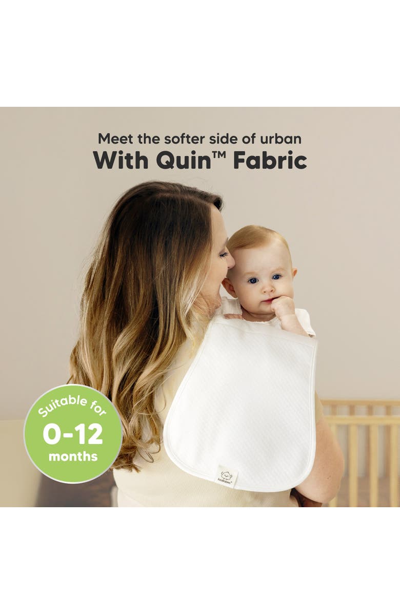 KeaBabies 5-Pack Quin Burp Cloths, Alternate, color, Soft White