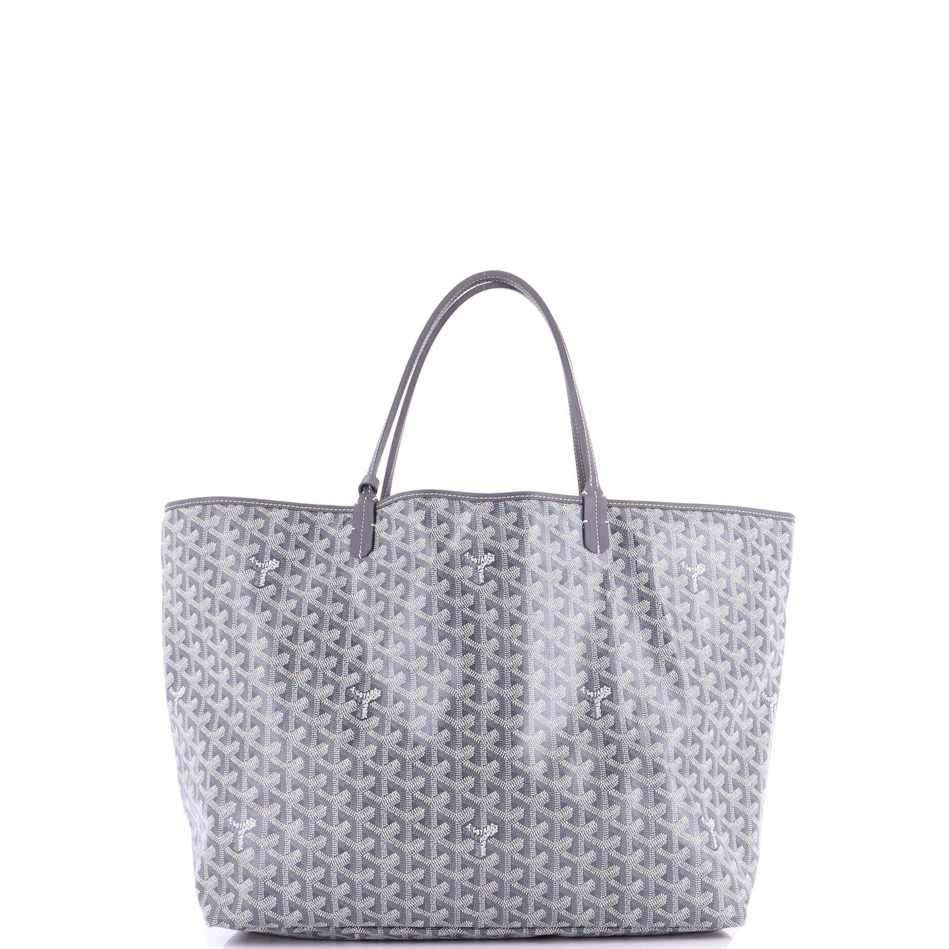 Pre-Owned Goyard Saint Louis Tote Coated Canvas GM, Alternate, color, Gray