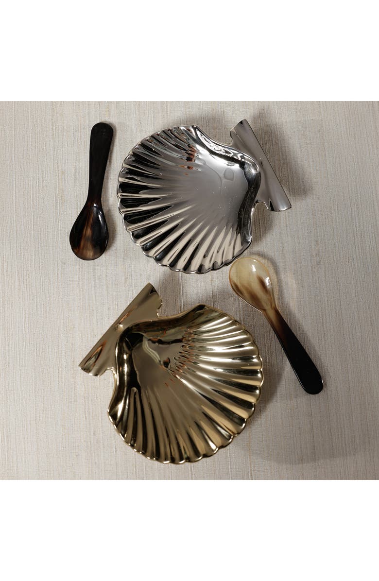 Zodax Lagos Chiseled Set of 4 Spoons, Alternate, color,