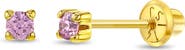 In Season Jewelry 14k 4 Prong Cubic Zirconia Solitaire Earrings