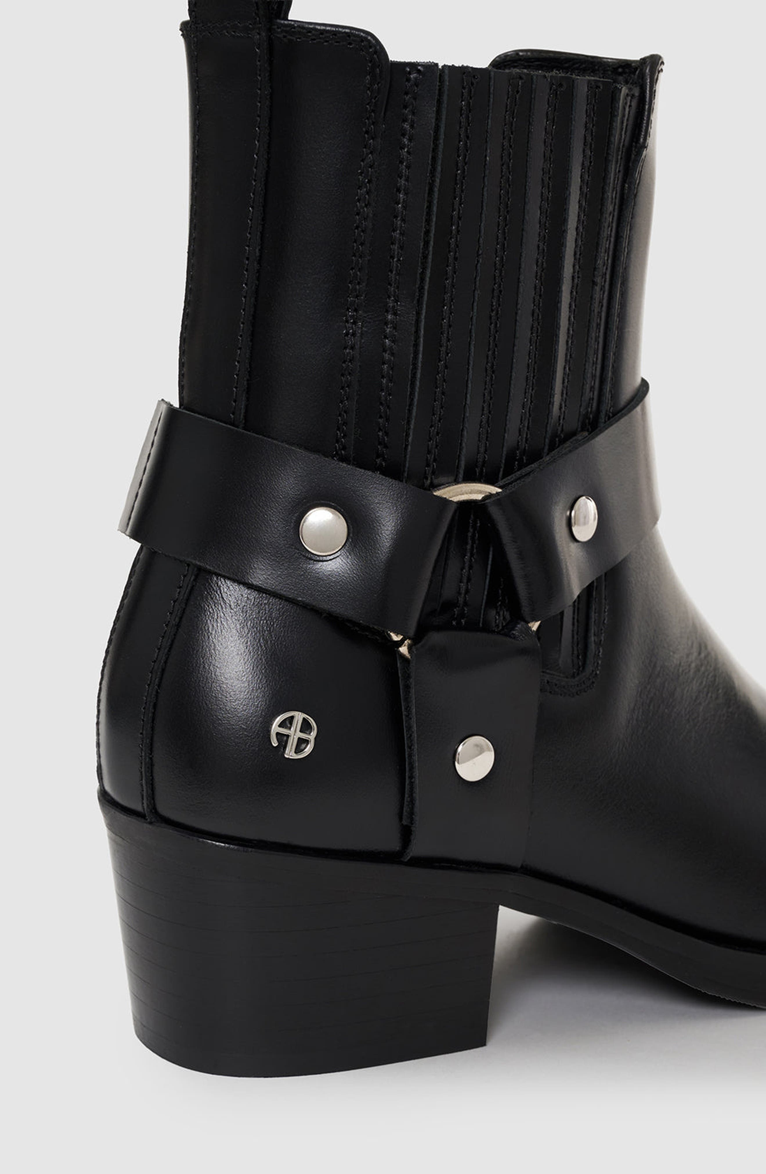 Mid Biker Boots, Alternate, color, Black