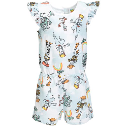 Disney Sleeveless Skater Romper In Multi
