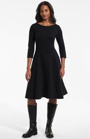 Lands' End Starfish 3/4 Sleeve Dress