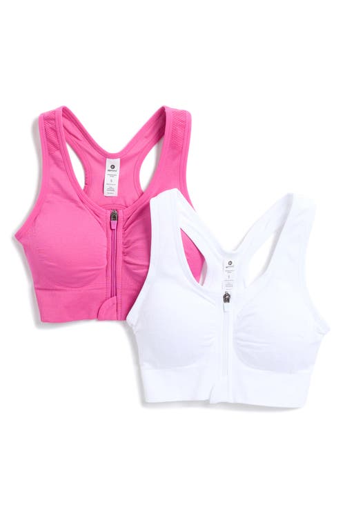 90 Degree By Reflex Seamless Bra Top In Pink