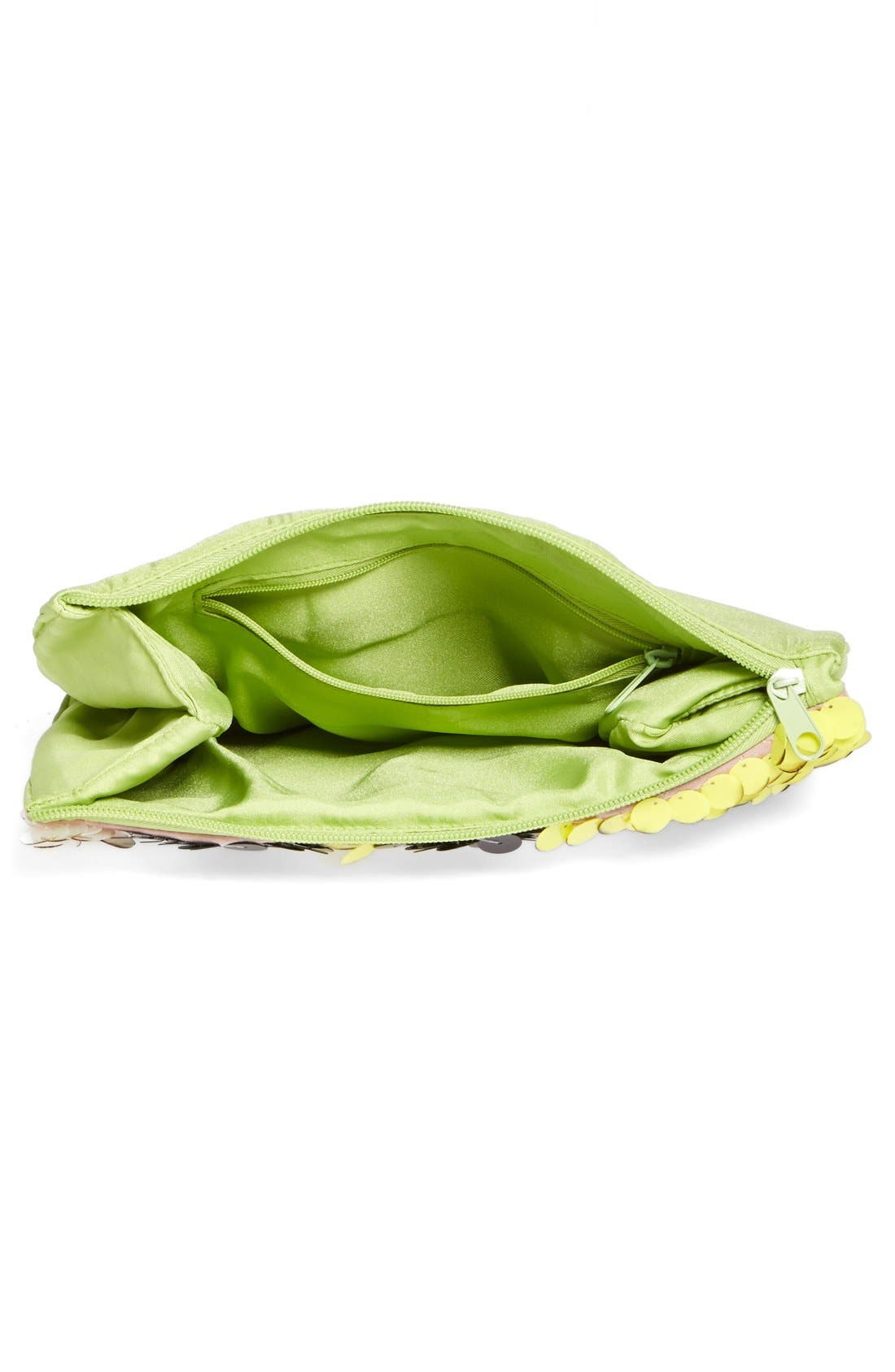 Berry Ombré Sequin Clutch, Alternate, color, 