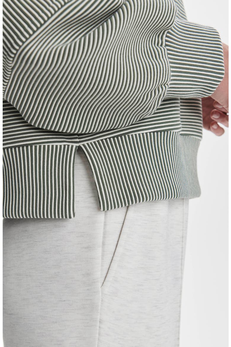Milano Half-Zip Sweatshirt, Alternate, color, THYME / EGRET