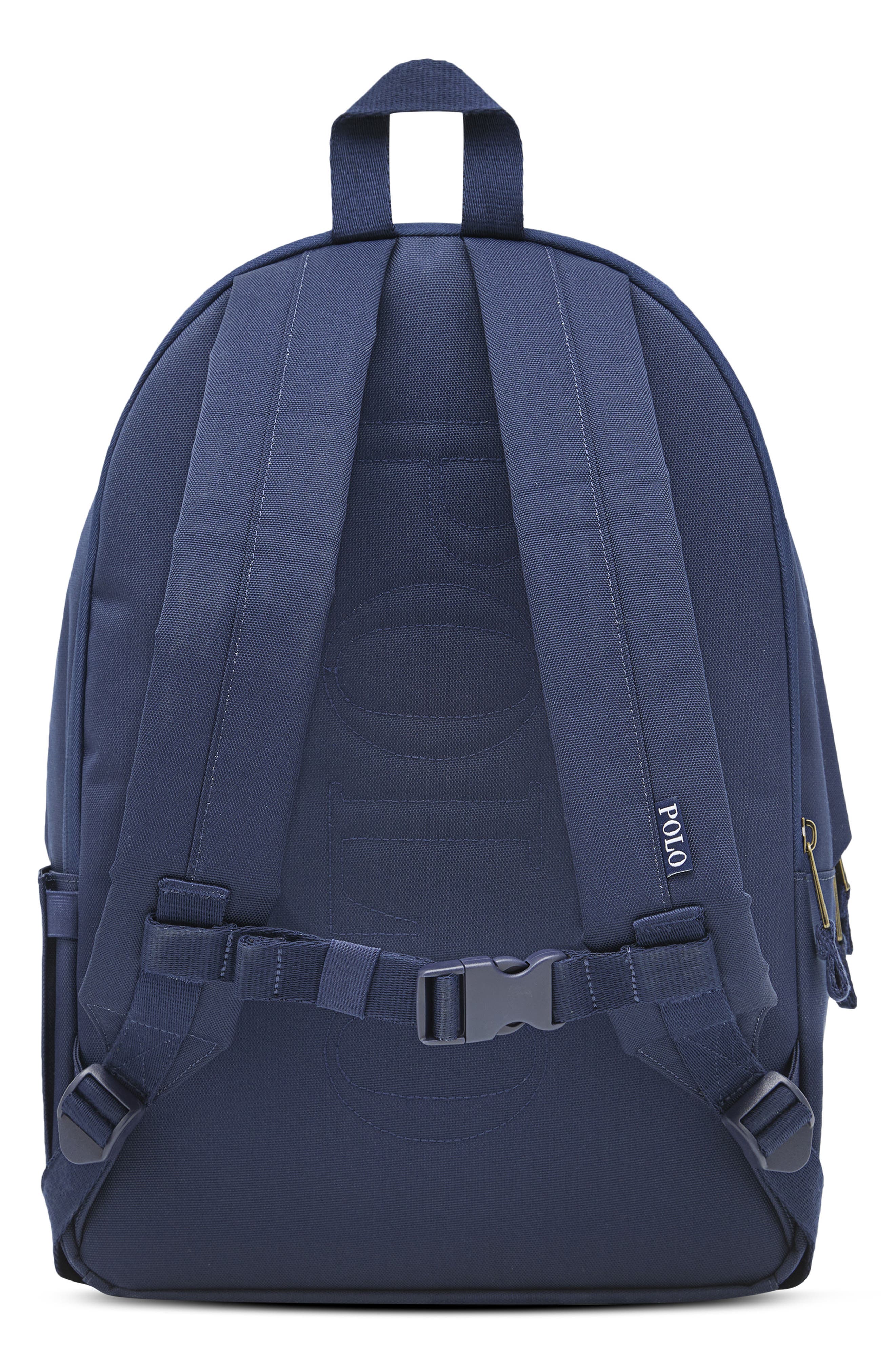Polo Ralph Lauren Kids' Polar Bear Backpack, Alternate, color, Newport Navy