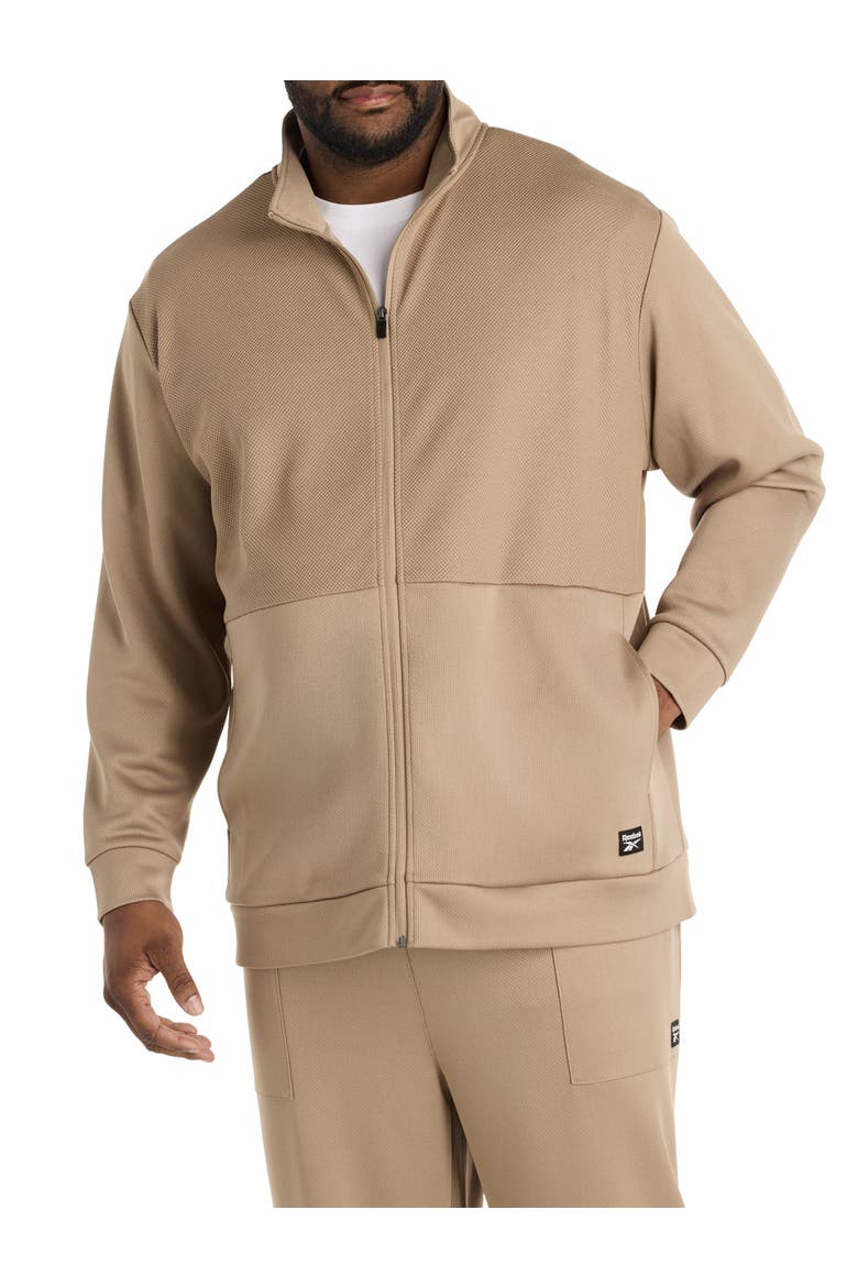 Big & Tall Birdseye Performance Double-Knit Hoodie, Main, color, GRAINY GREY
