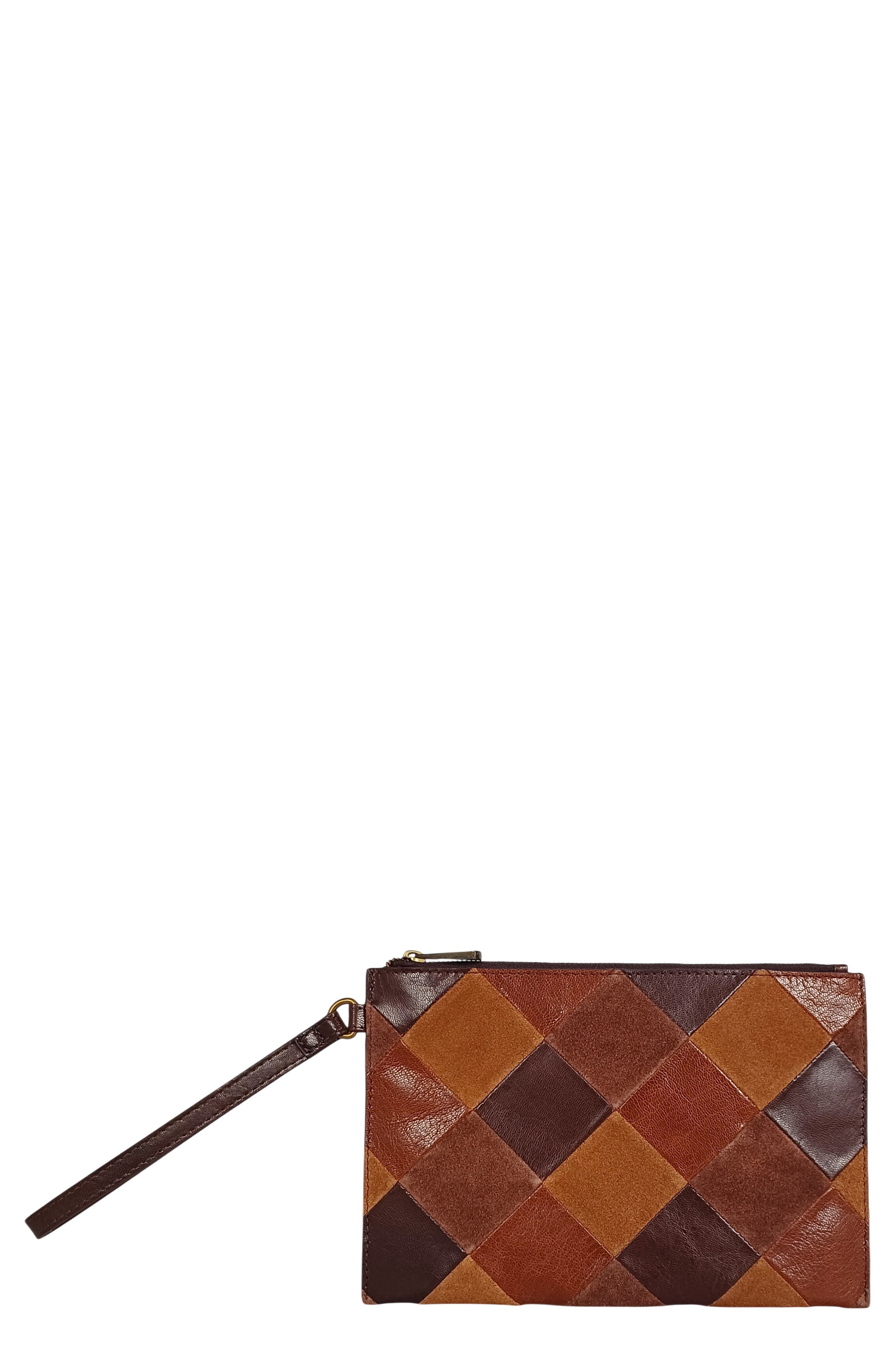 Patchwork Leather Clutch