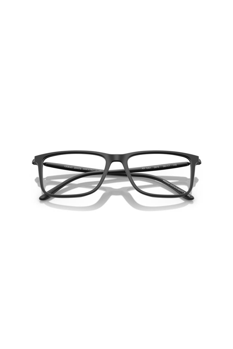 56mm Rectangle optical glasses, Alternate, color, Black