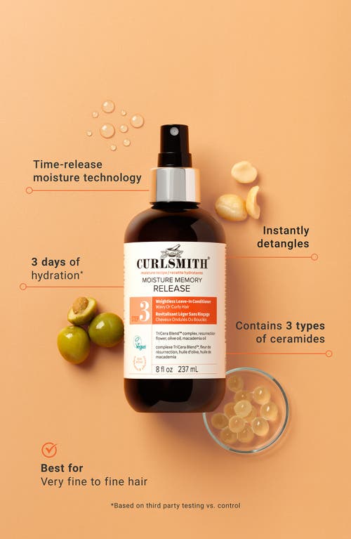 Curlsmith Moisture Memory Release Leave-in Conditioner Spray In Transparent
