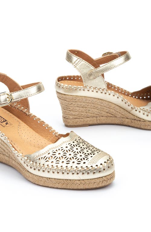 Pikolinos Vila Espadrille Wedge In Carrara