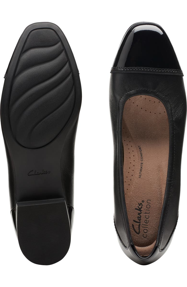 Clarks<sup>®</sup> Juliet Step Block Heel Pump, Alternate, color, Black Leather