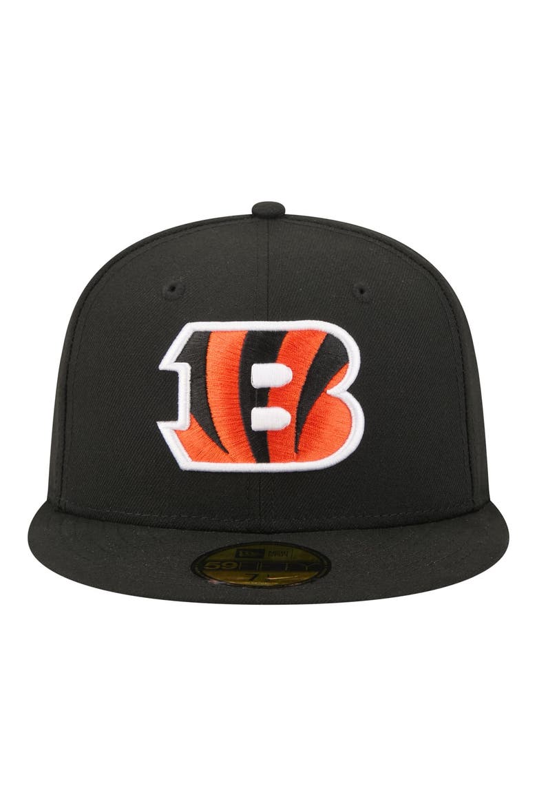 Men's New Era Black Cincinnati Bengals 59FIFTY Fitted Hat, Alternate, color, Black