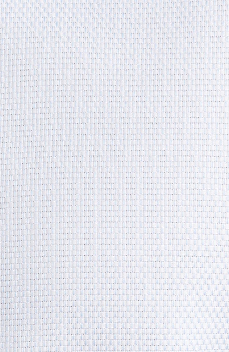 Nordstrom Premium Non-Iron Trim Fit Dress Shirt, Alternate, color, Blue Dash Stripe