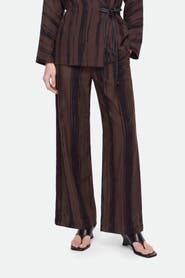 Nocturne Printed Lyocell Wide Leg Trousers